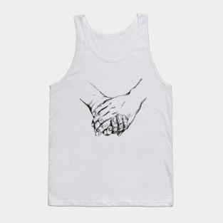 Holding hands print Tank Top